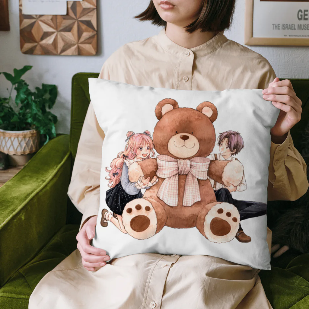 山田デイジーのぽえむちゃんと平良くん Cushion