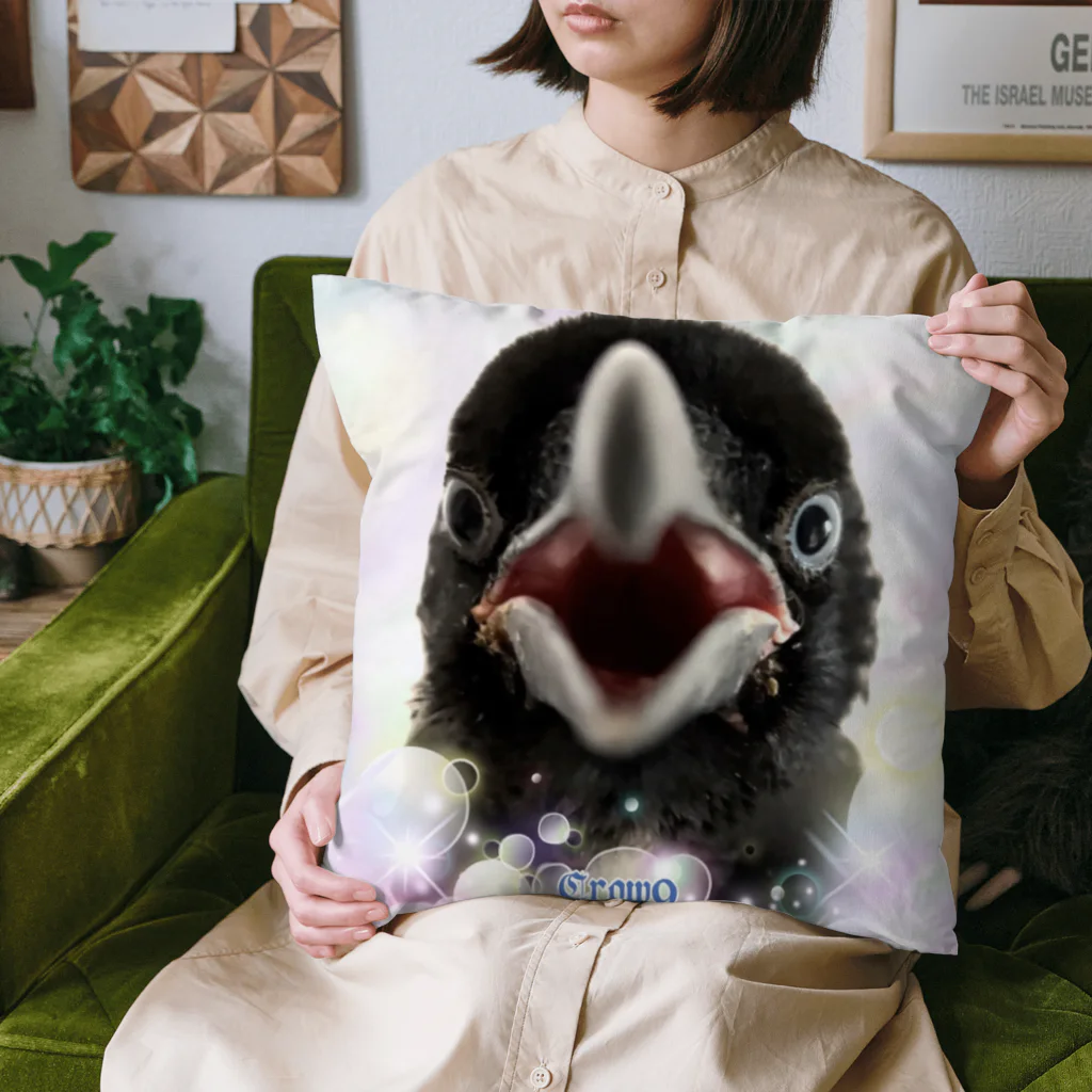 カラスのクッピのちびっ子カラス Cushion