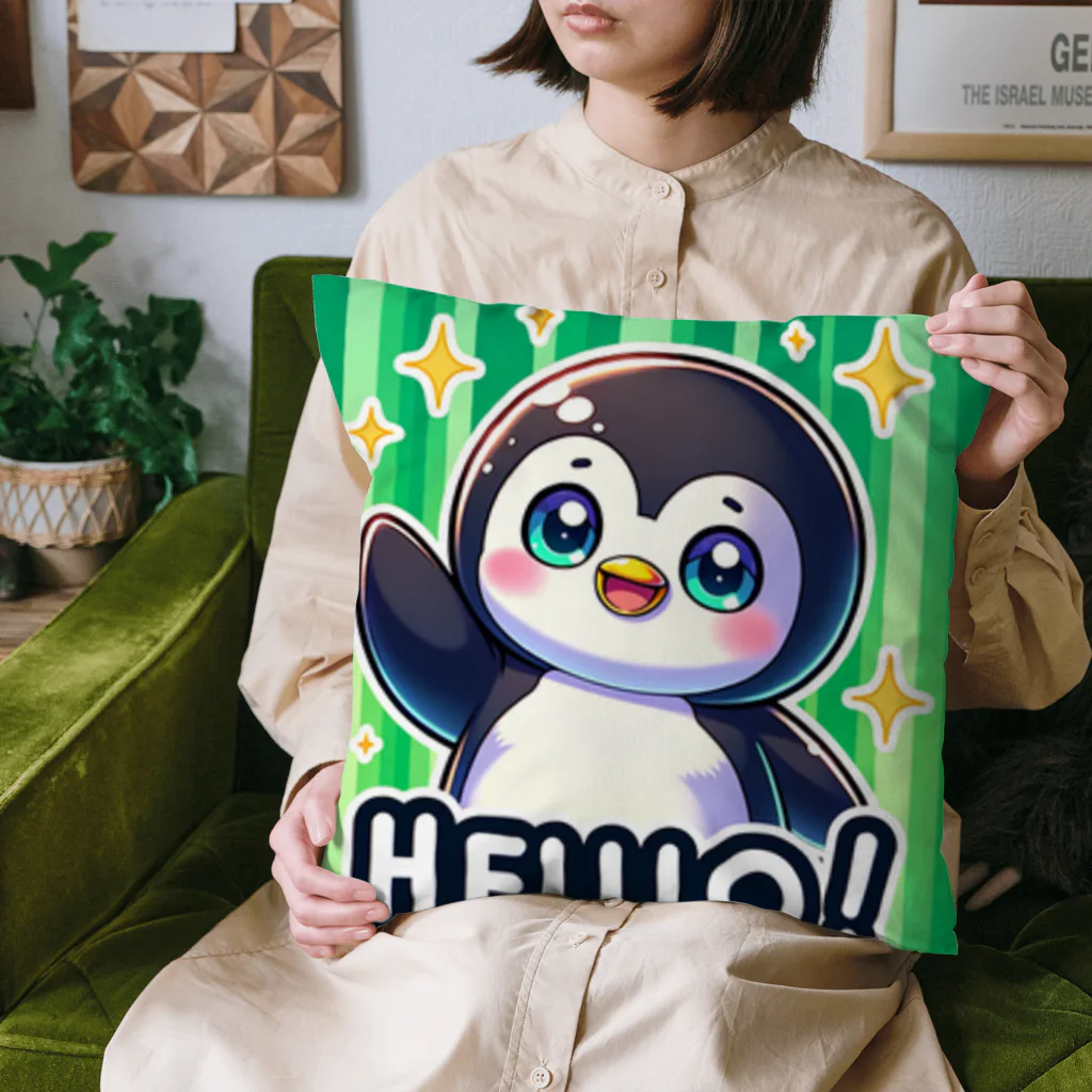 kaeruko0304mamaのハローペンギン Cushion