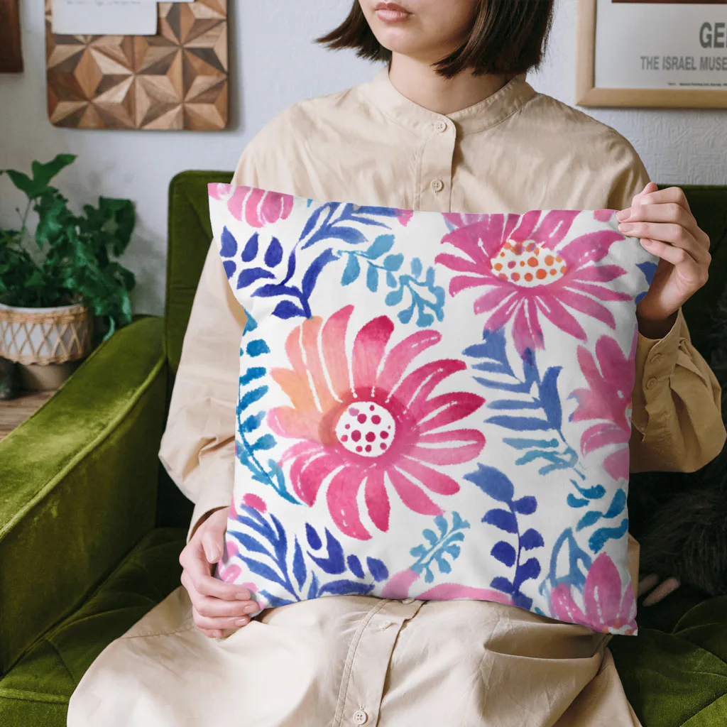 OkometoOmochiの花柄.b Cushion