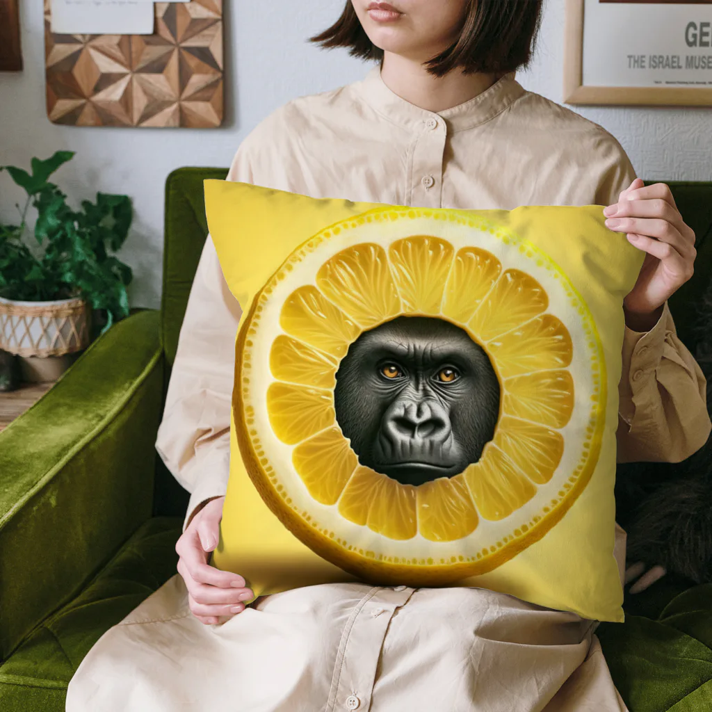 ゴリラショップのThe Mighty Gorilla Lemon  Cushion