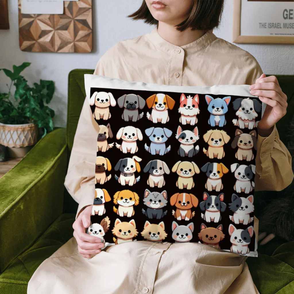 mochihouseのイッヌ大集合 Cushion