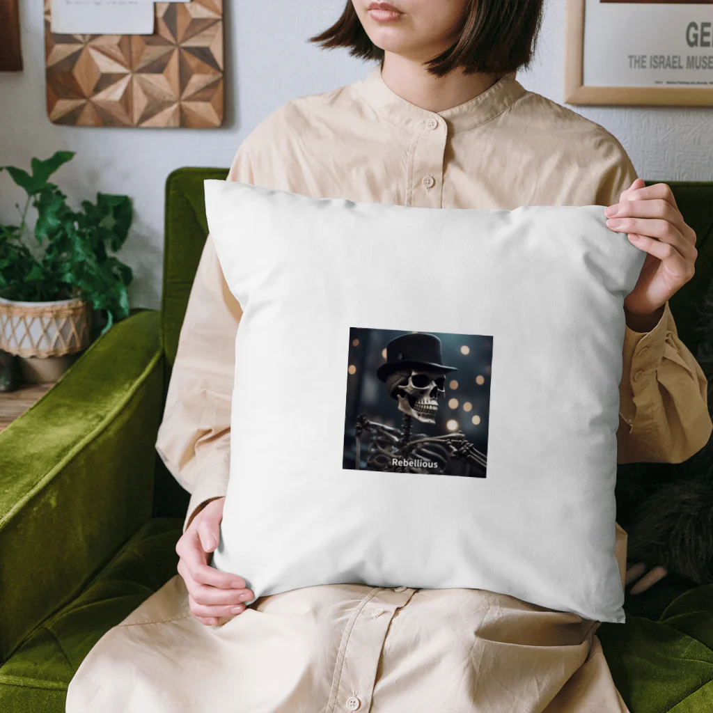 まゆのあかりのダンディな骸骨 Cushion