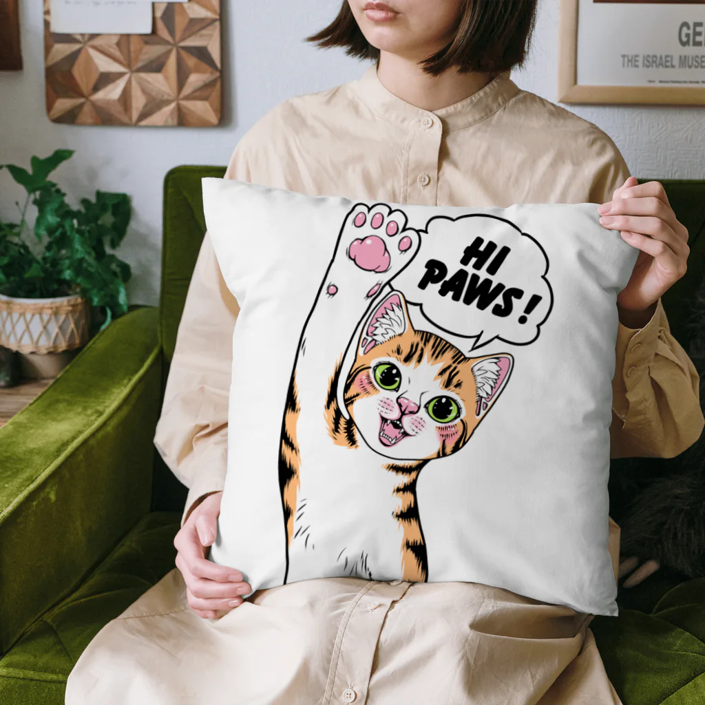 nya-mew（ニャーミュー）のハイタッチ！ニャーちゃん Cushion