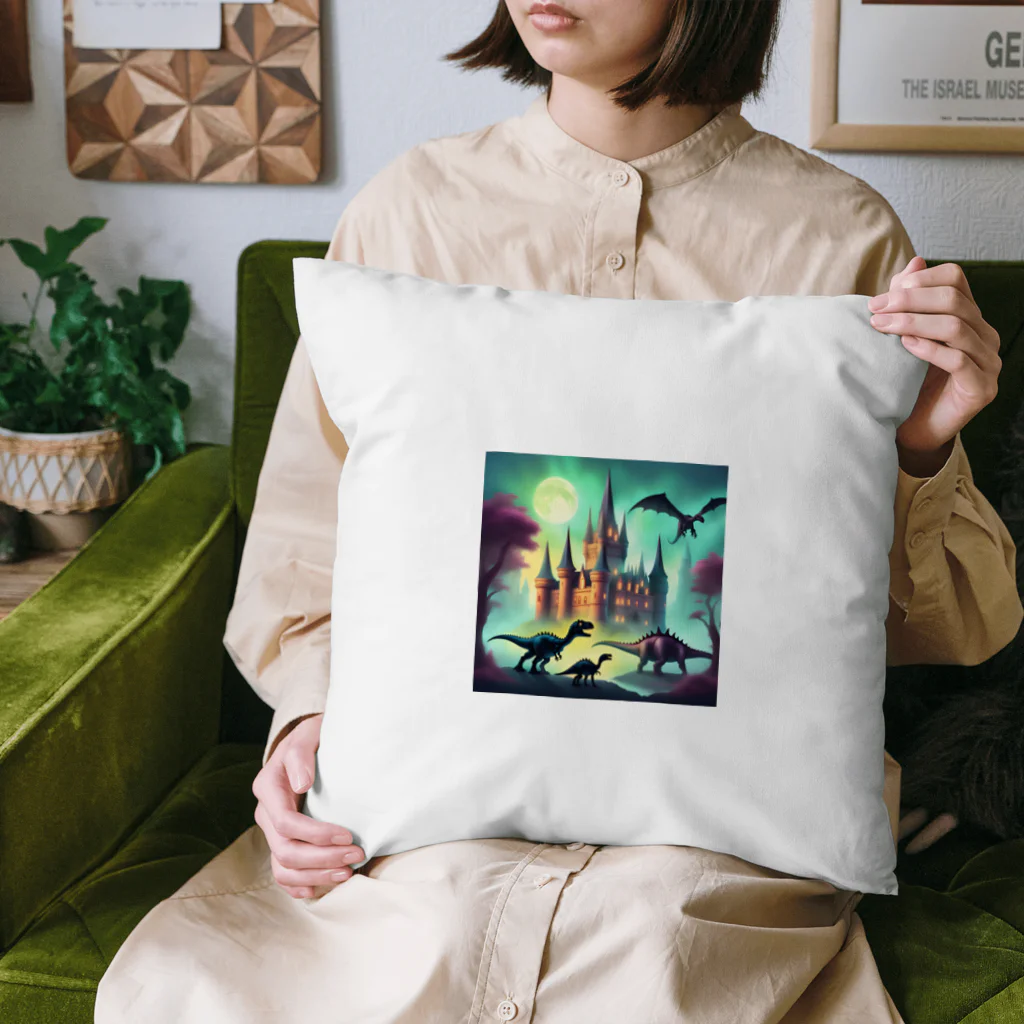 marian_baseの恐竜と城 Cushion