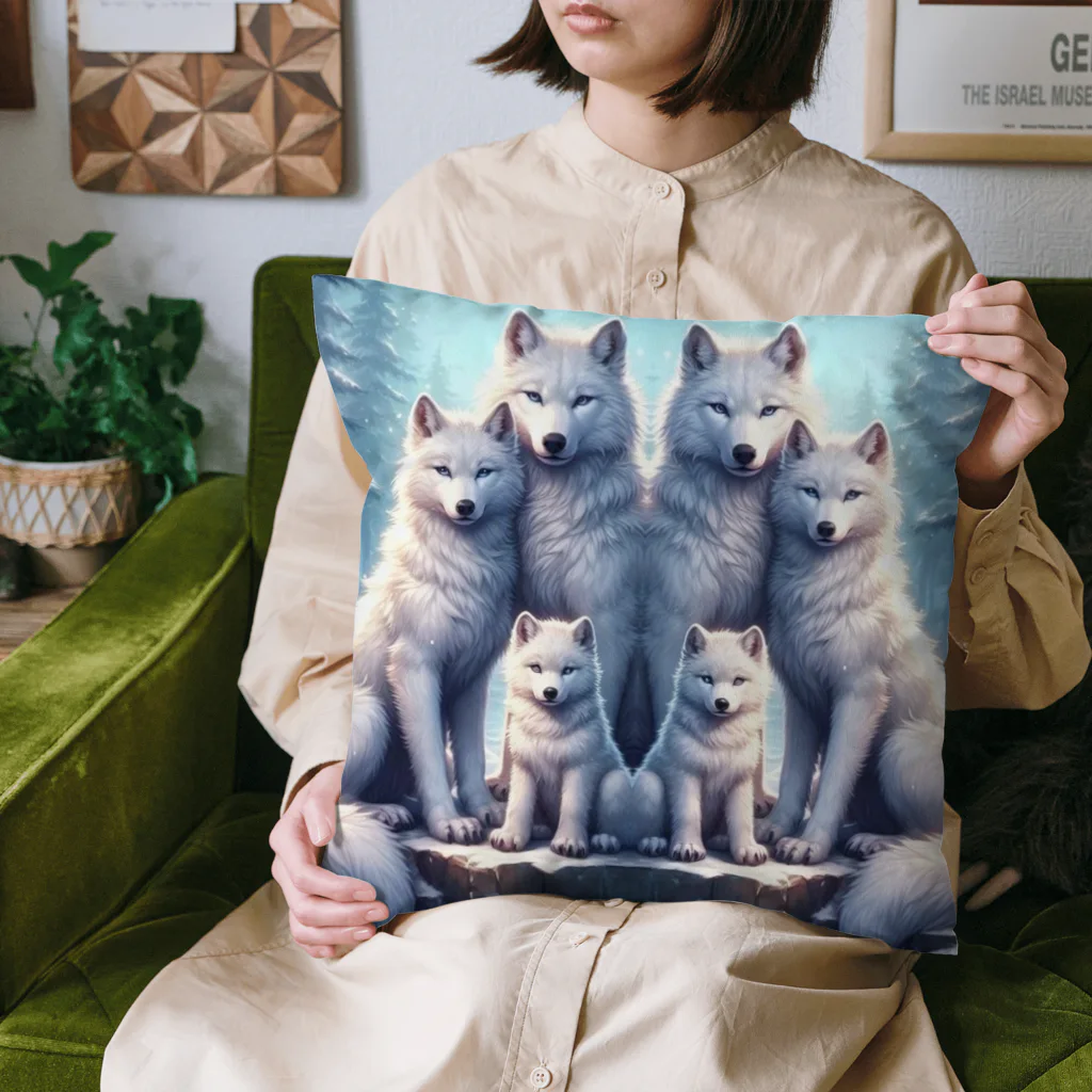 SWQAのオオカミファミリー Cushion