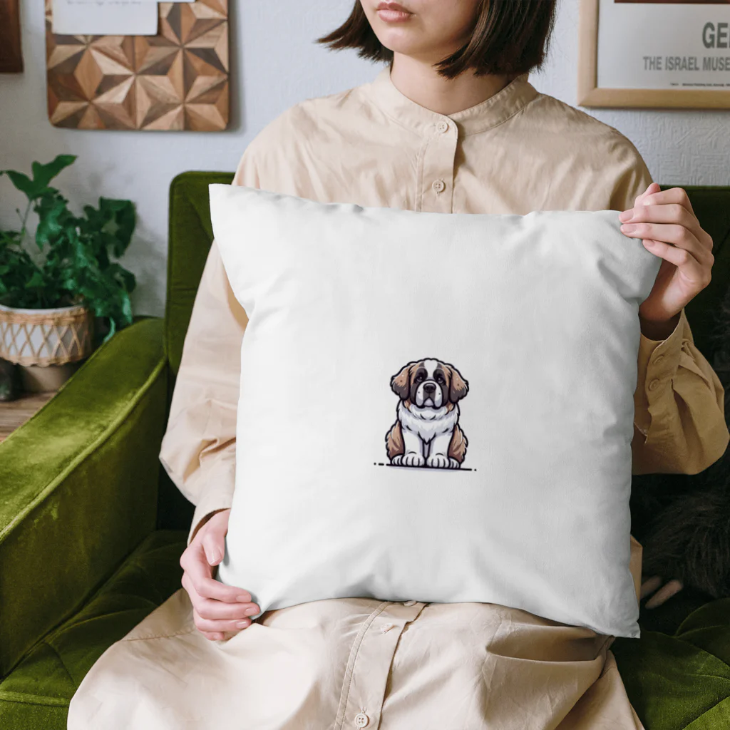 Kawaii あにまるこれくしょんのセント・バーナード【かわいい動物たち】 Cushion