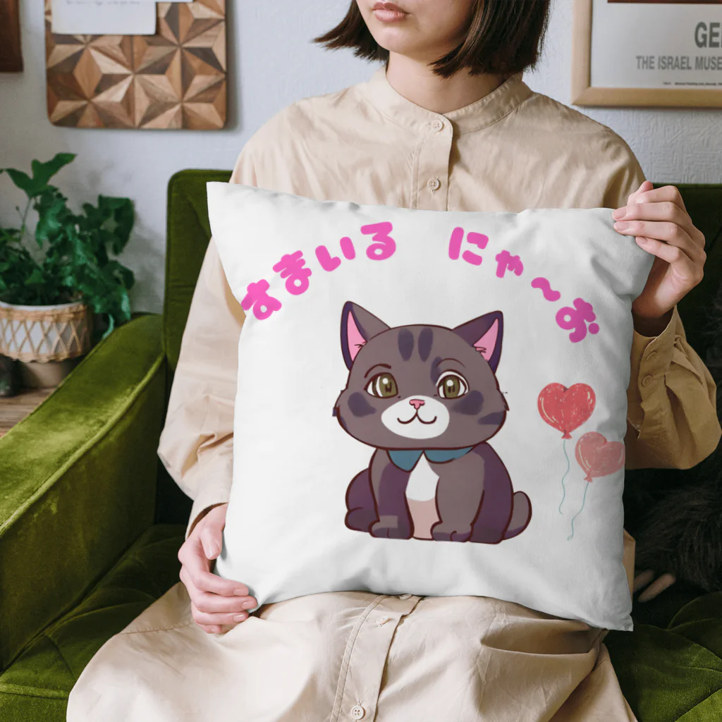 spectacular_colorsのスマイルにゃーお Cushion