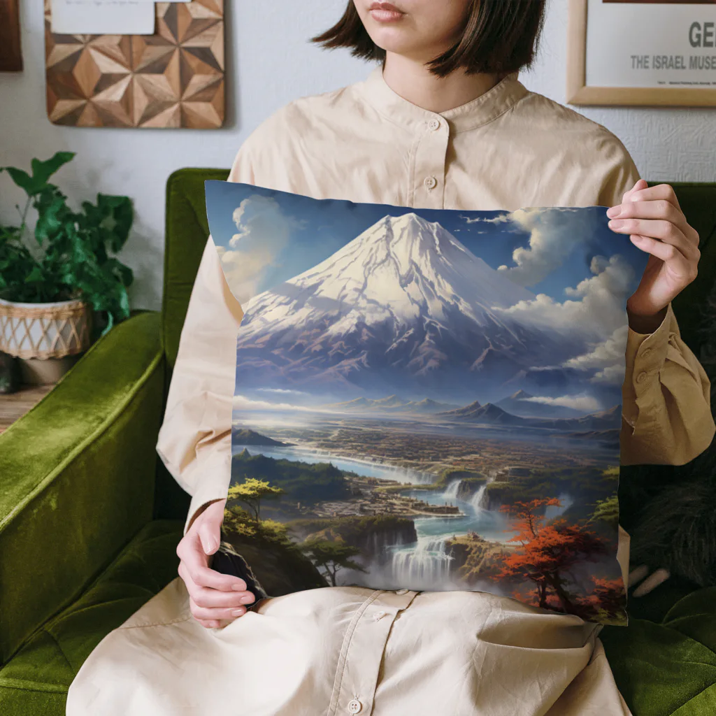 AQUAMETAVERSEの山の美しい風景　なでしこ1478 Cushion