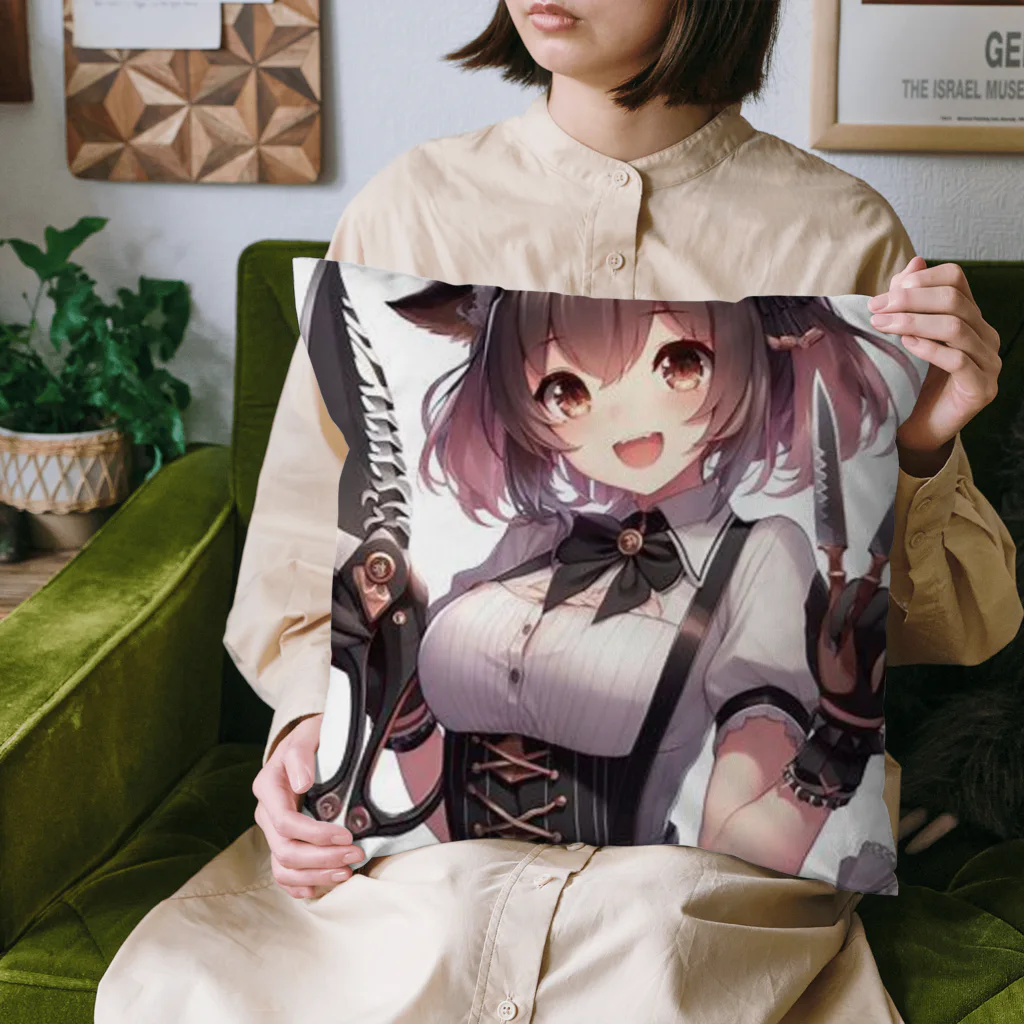 「ワンダーワールド」の部屋に忍び込んできた可愛らしい女の子😍 Cushion