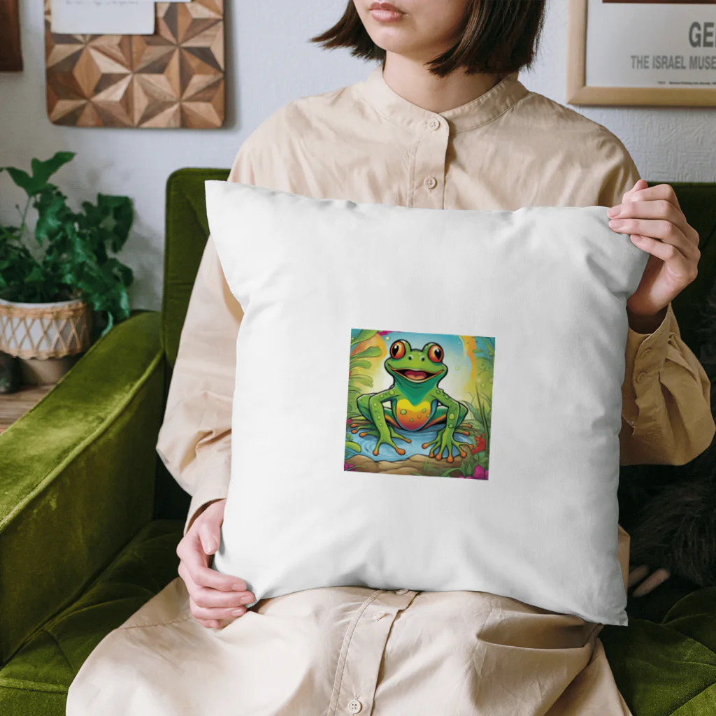 Yta_Tの輝くカエル Cushion