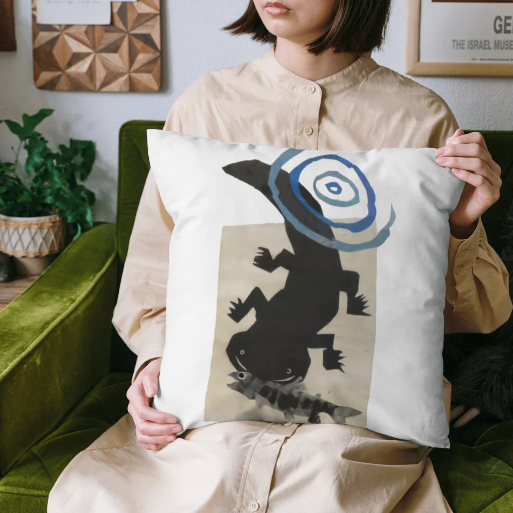 心の森ミュージアム　遊童館のオオサンショウウオ Cushion