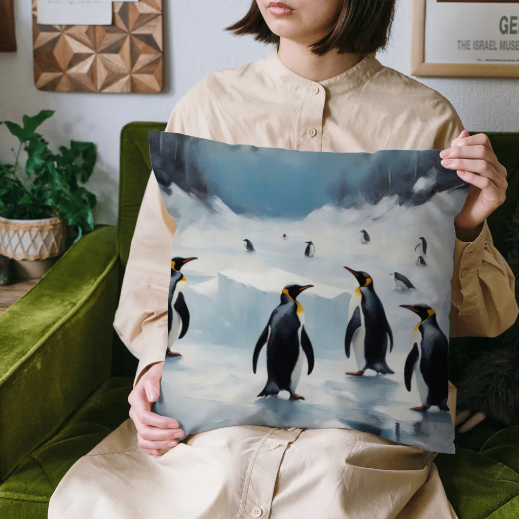 akipen76の共存を目指すペンギン Cushion