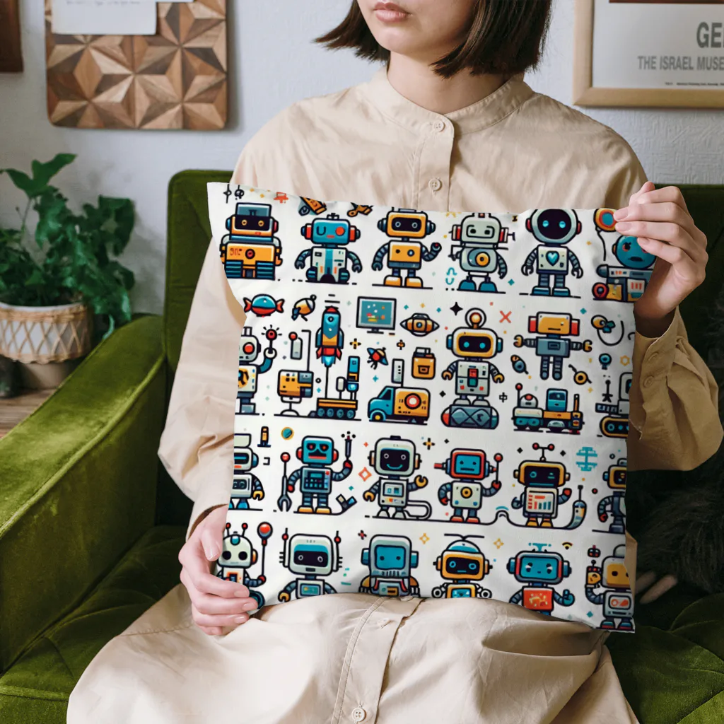 ロボットグッズshopのロボットいっぱい３！ Cushion