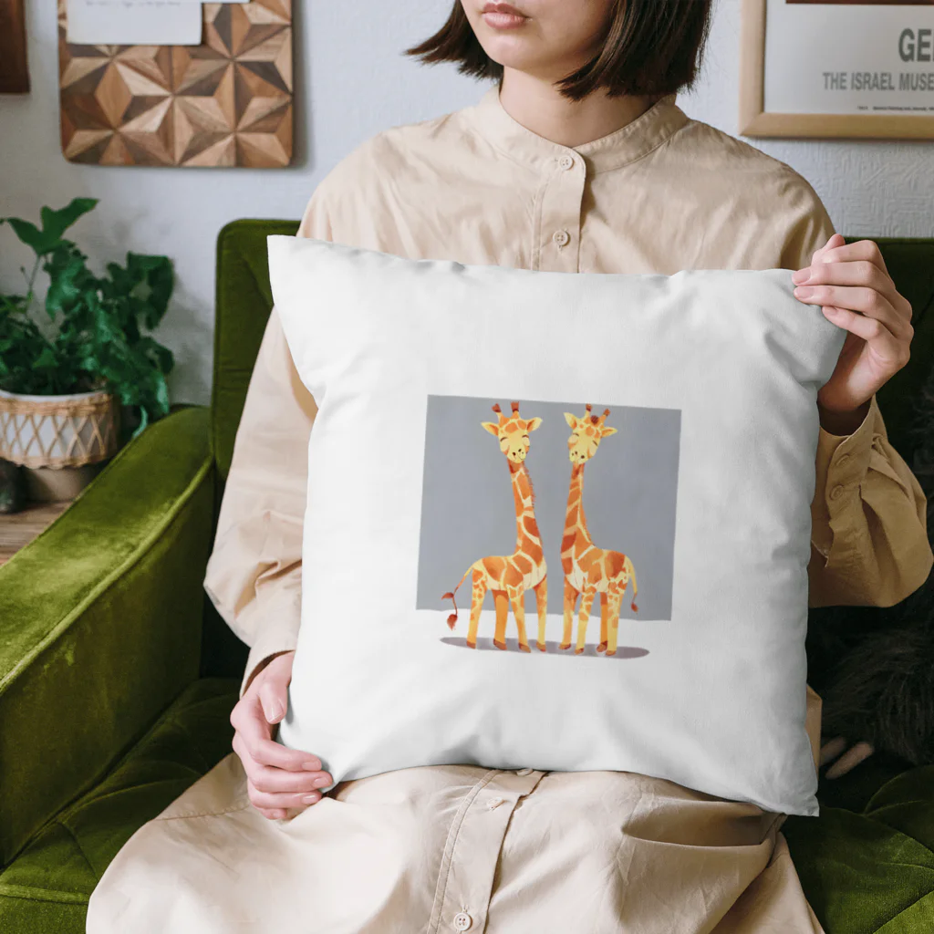 GIRAFFEの三頭身なキリン Cushion