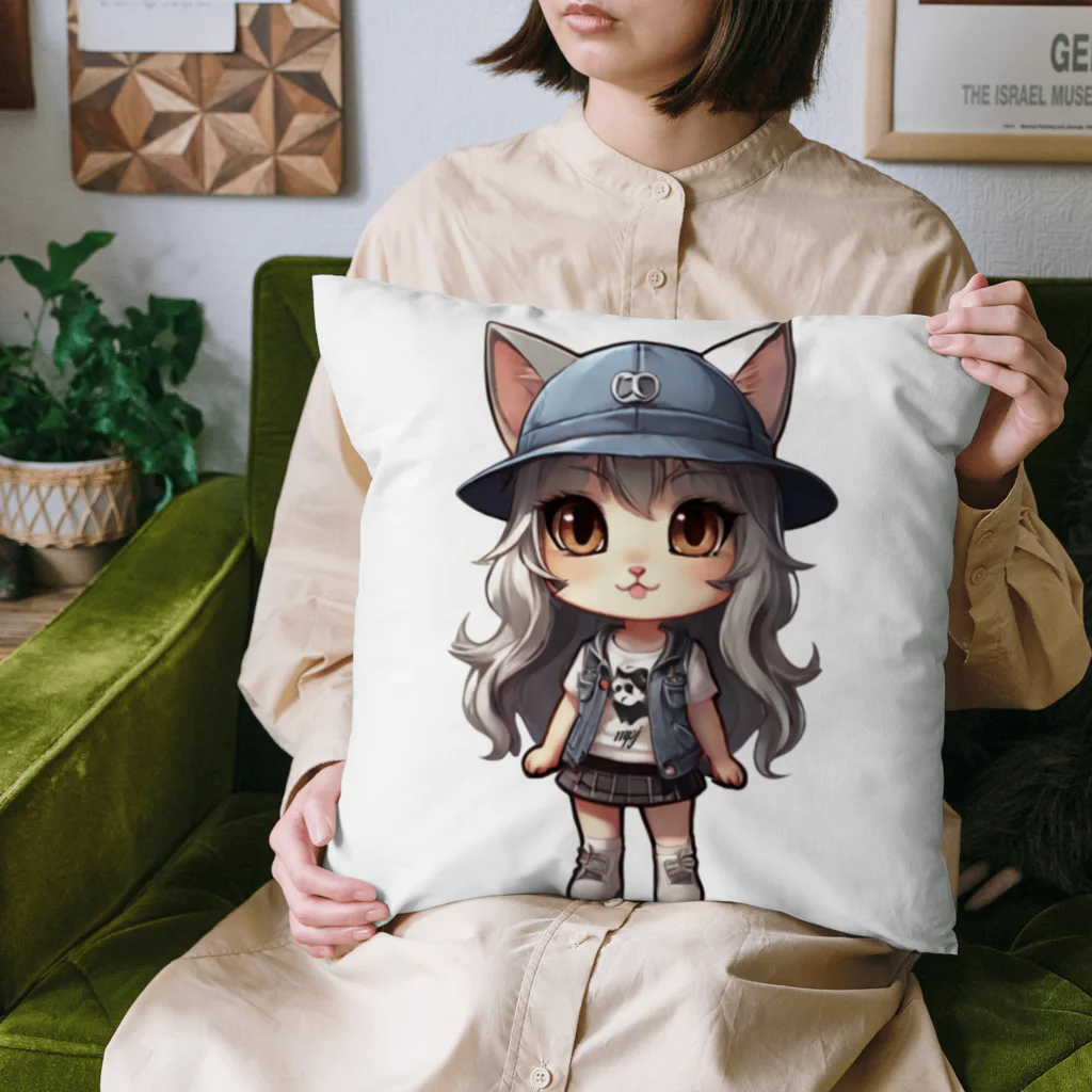 RANRAN2432MPJの猫派アイドル　にゃにゃ美ちゃん Cushion