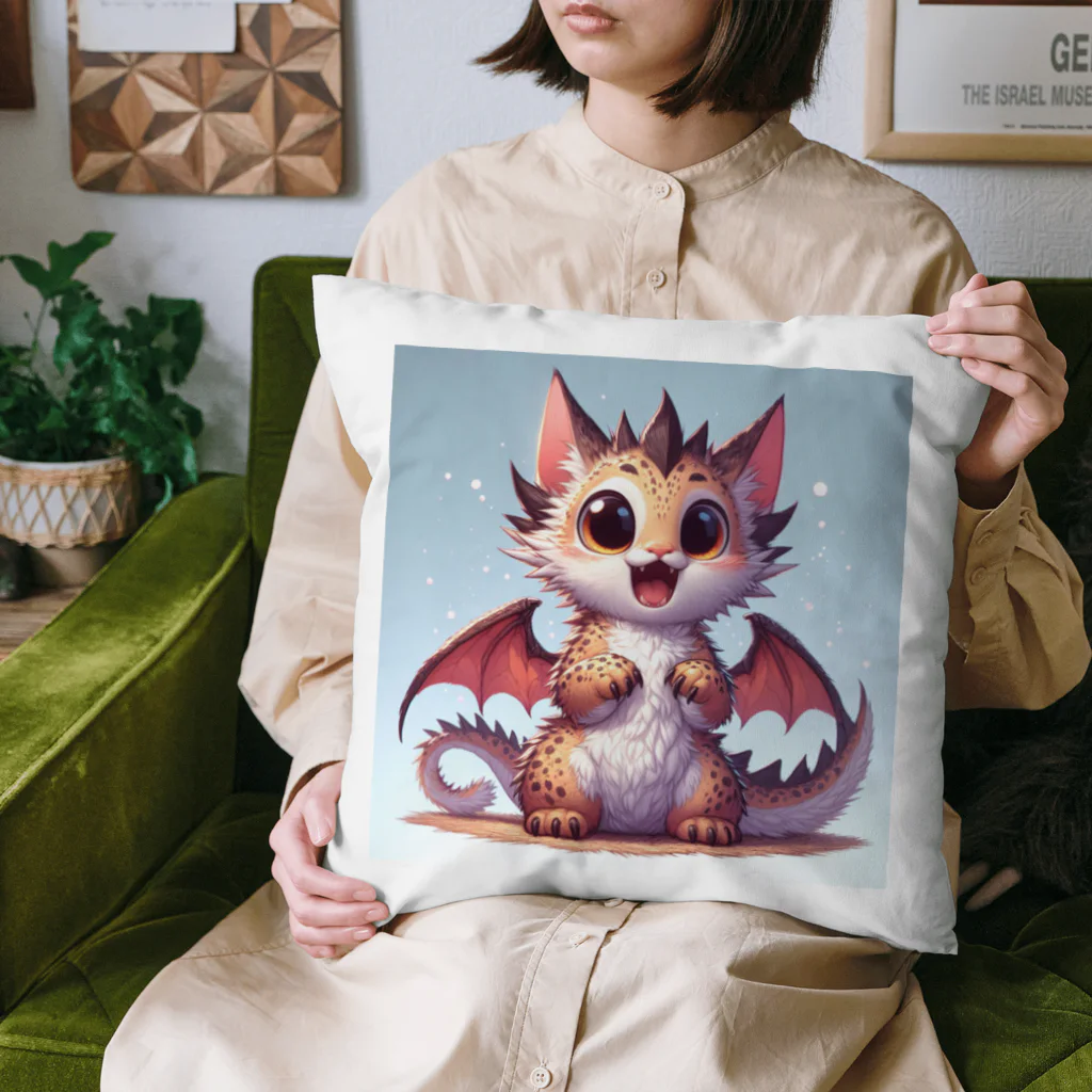 nekodoragonのびっくり！ 猫ドラゴン Cushion