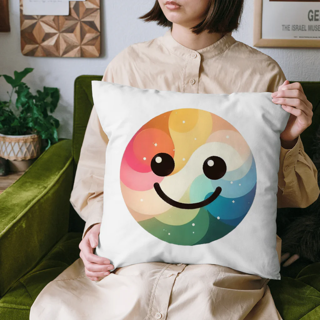 SmileHouse☺のレインボーにこちゃん☺ Cushion