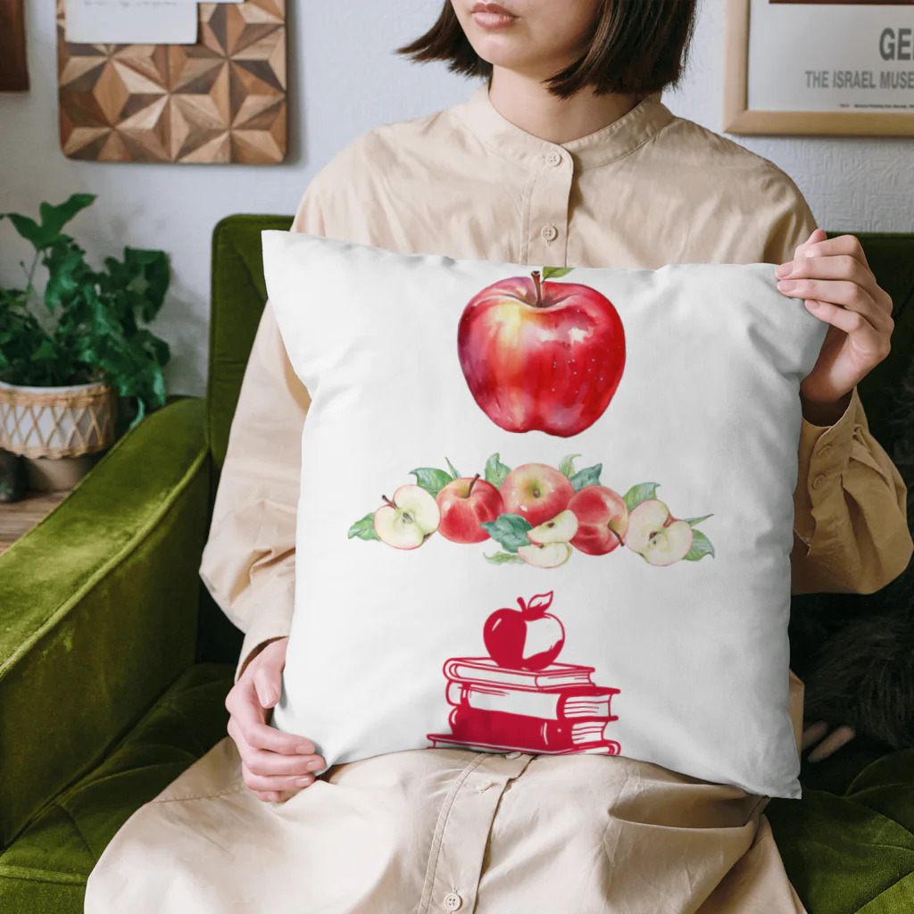 ConversationStarterのりんごと本　知恵の実 Cushion