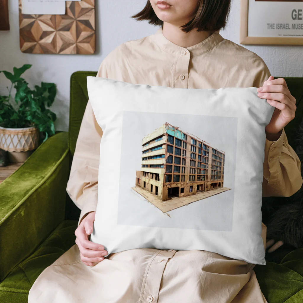 Buildingsの廃墟 5 Cushion