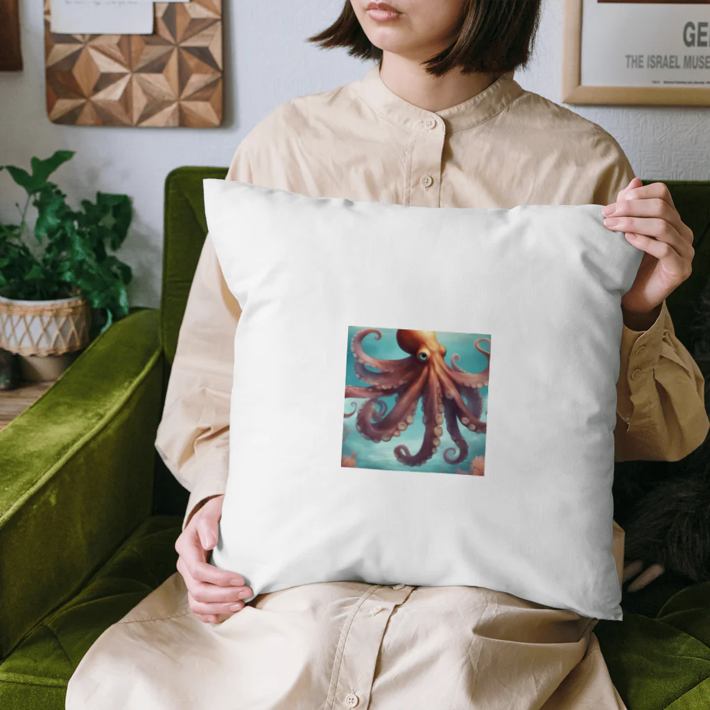 namuhatimanの海を泳いでいるタコ Cushion