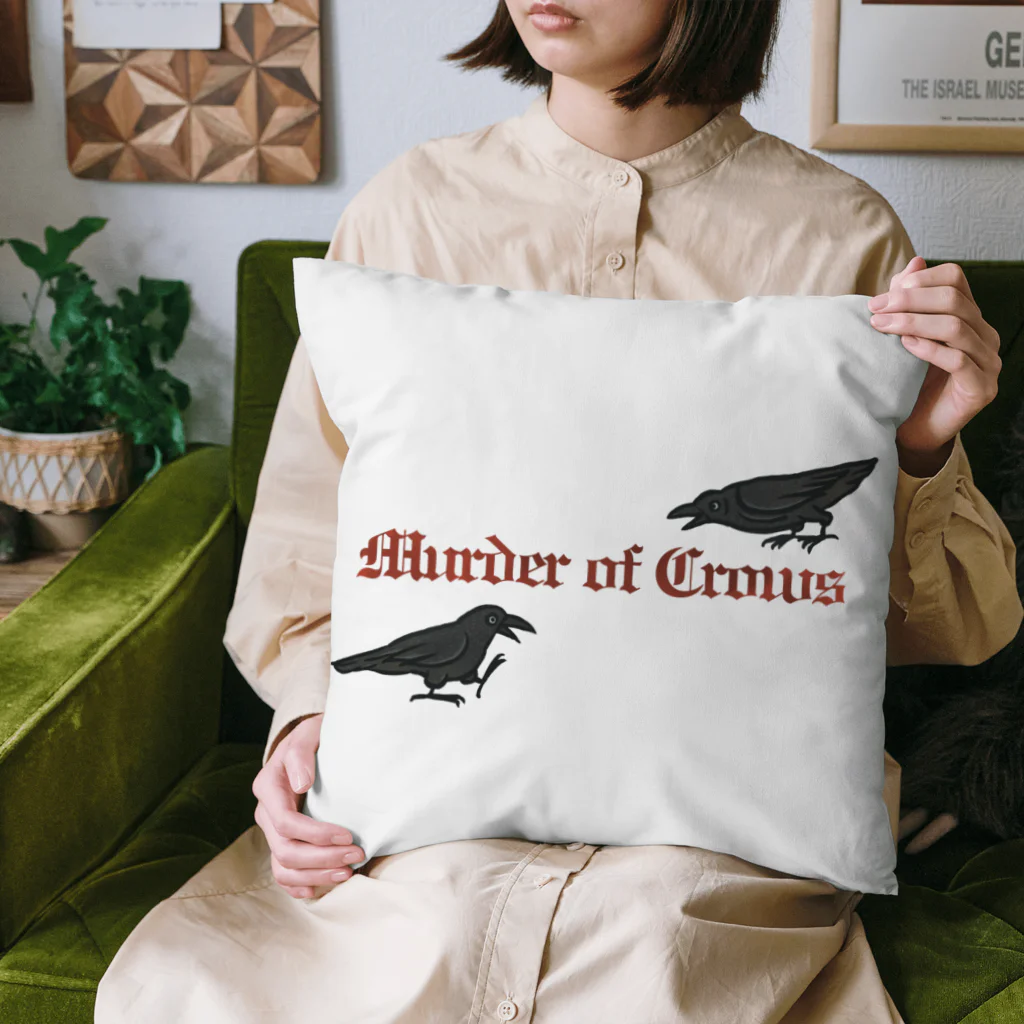 Yellow_SparrowのMurder of Crows Cushion