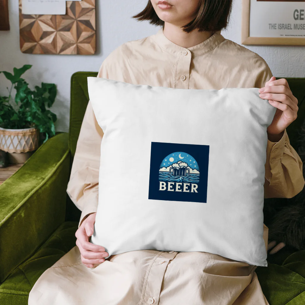 オキナワンストアの蒼のビールくん Cushion