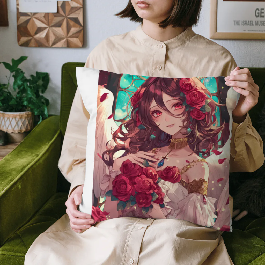 AQUAMETAVERSEのバラ好きの女性　なでしこ1478 Cushion