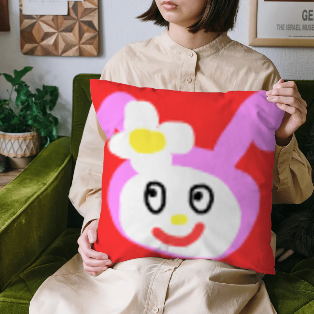 atto_almondの畜生うさぎちゃん Cushion