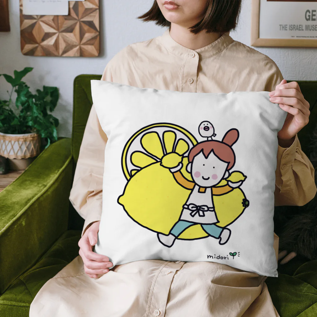 レシピ＆イラスト紺木みどりのれもん Cushion