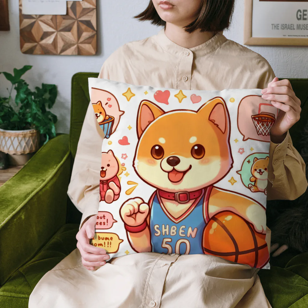 KATERAのバスケットボール犬　SHBEN Cushion