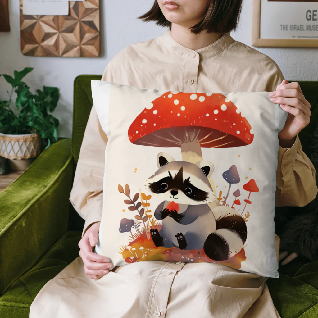 AQUAMETAVERSEのアライグマのお食事　Hime  2530 Cushion