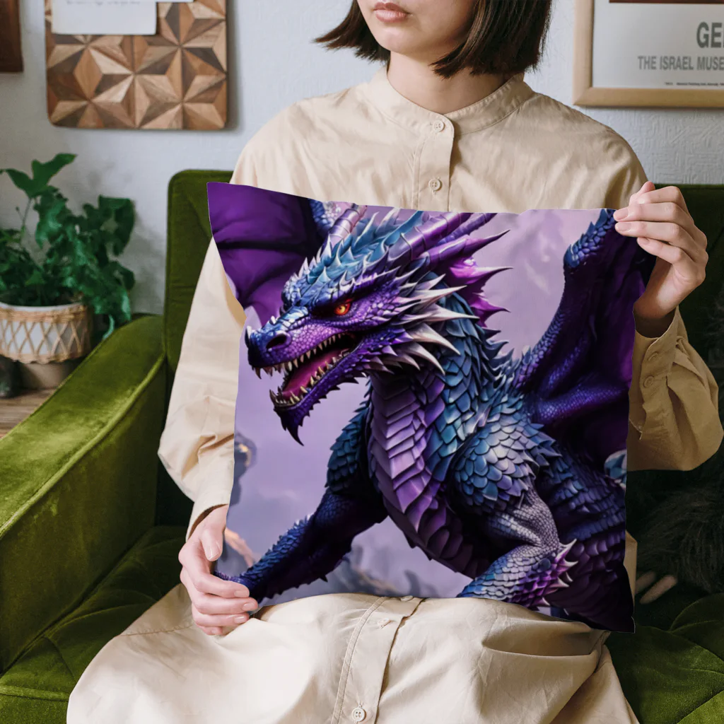 cotaro_worksの勇敢なドラゴン フラットベクトル Cushion