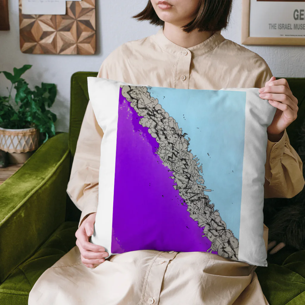 BEYOND_BEYONDの紫浄土 Cushion