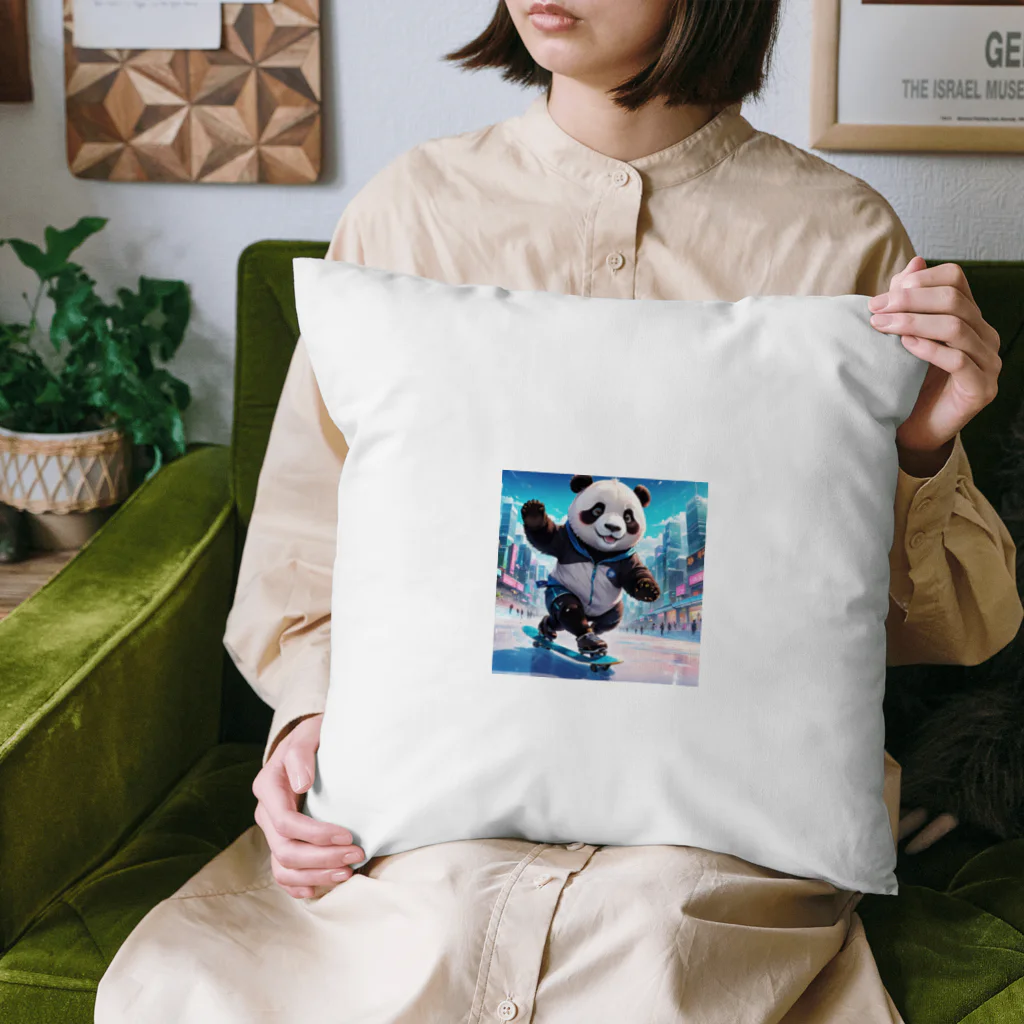 rakutenitibaのスケボーが楽しいパンダ Cushion