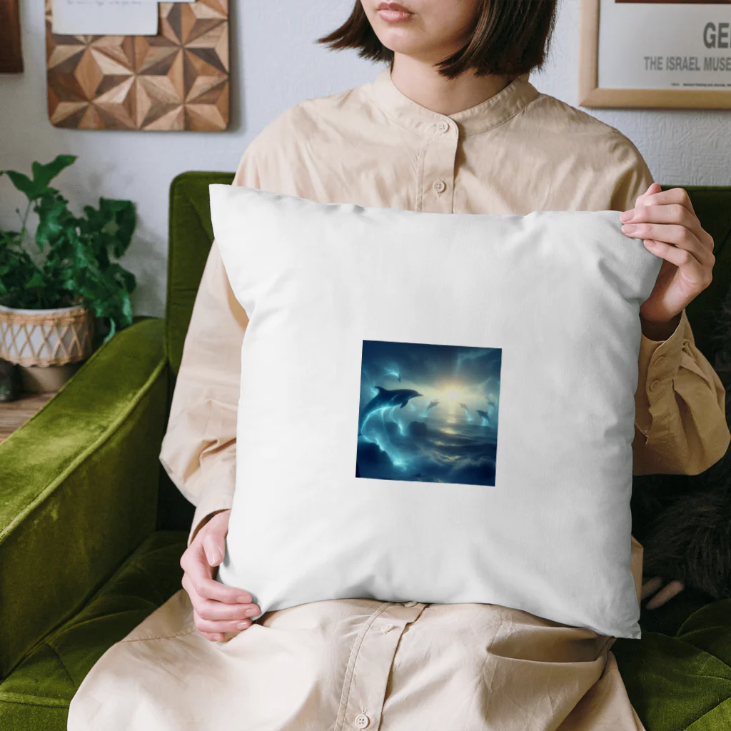 animalsの神秘的なイルカ Cushion