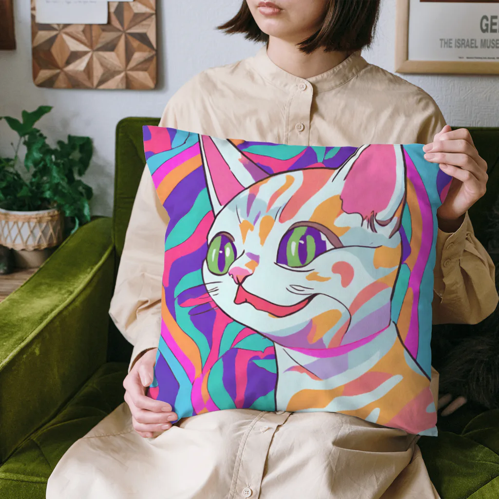 Amrita StoreのPsy Cat クッション