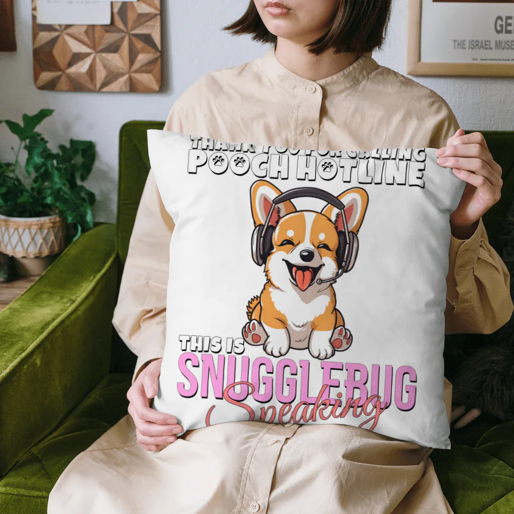 Stylo Tee Shopのワンチャンホットライン Cushion