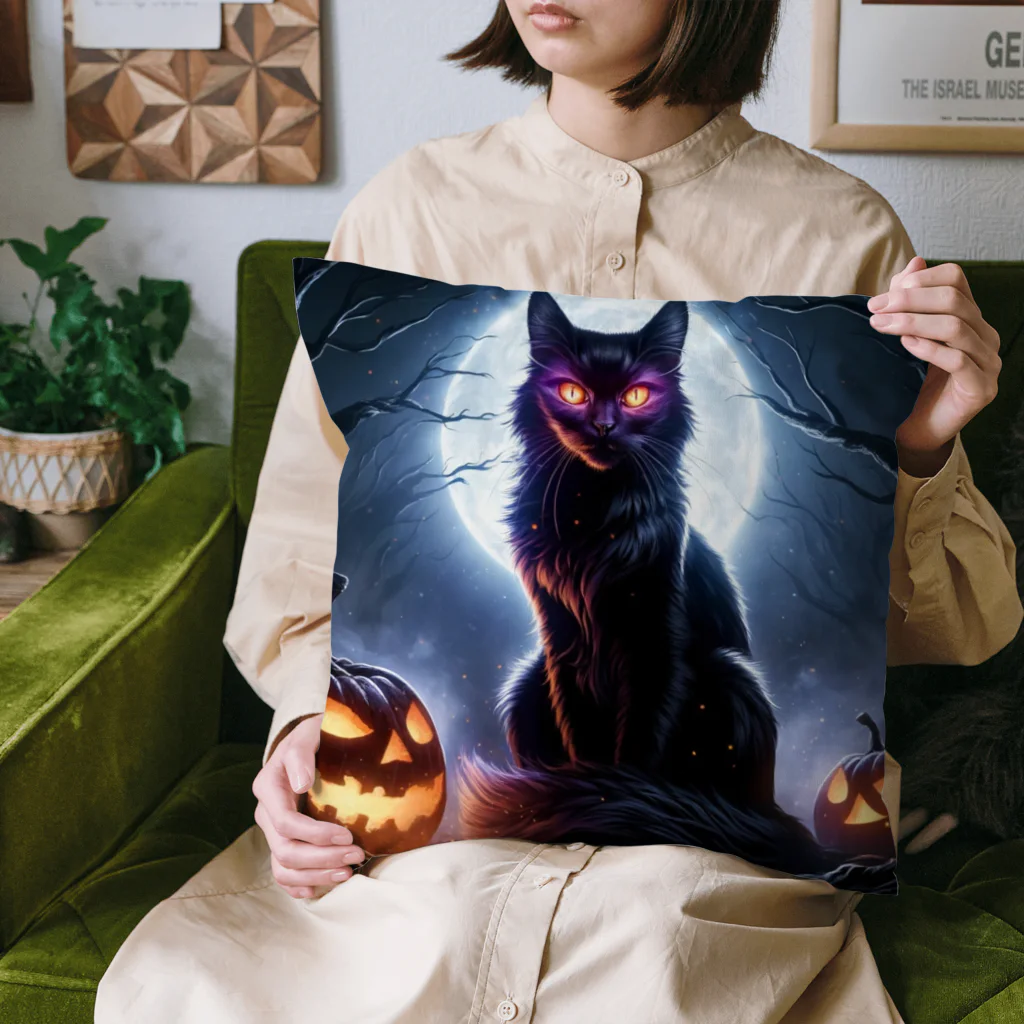 ◥(M)◤のHalloween×Cat Cushion