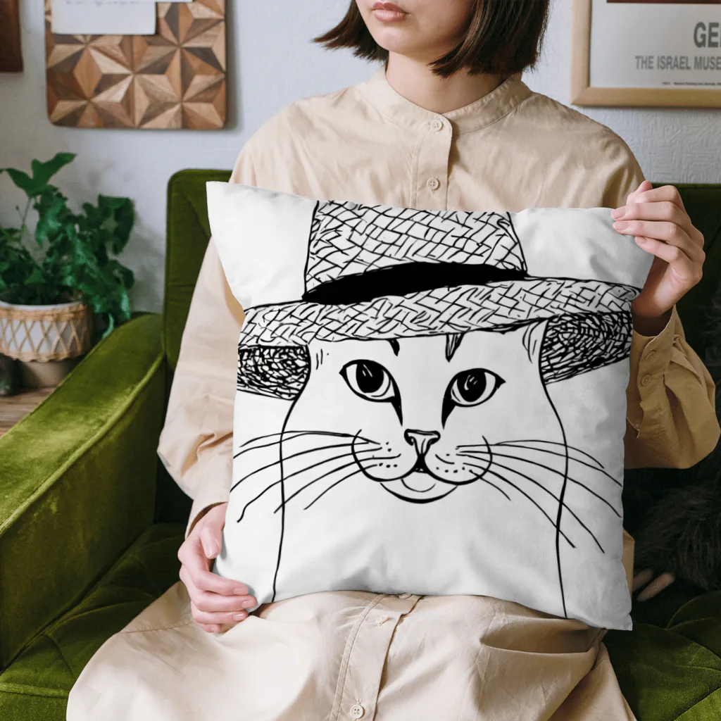 らうんじのムギワラノネコ Cushion