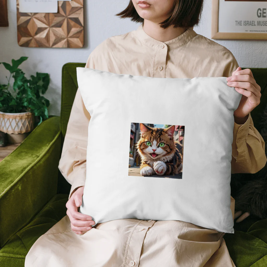 oz-chanの何かしようとしてる猫 Cushion