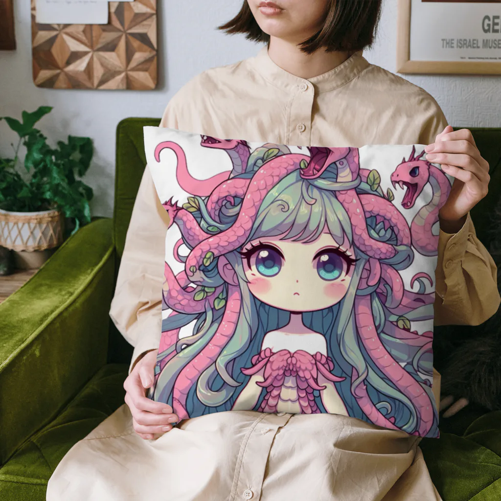 WakuWakustoreのメデューサ少女 Cushion