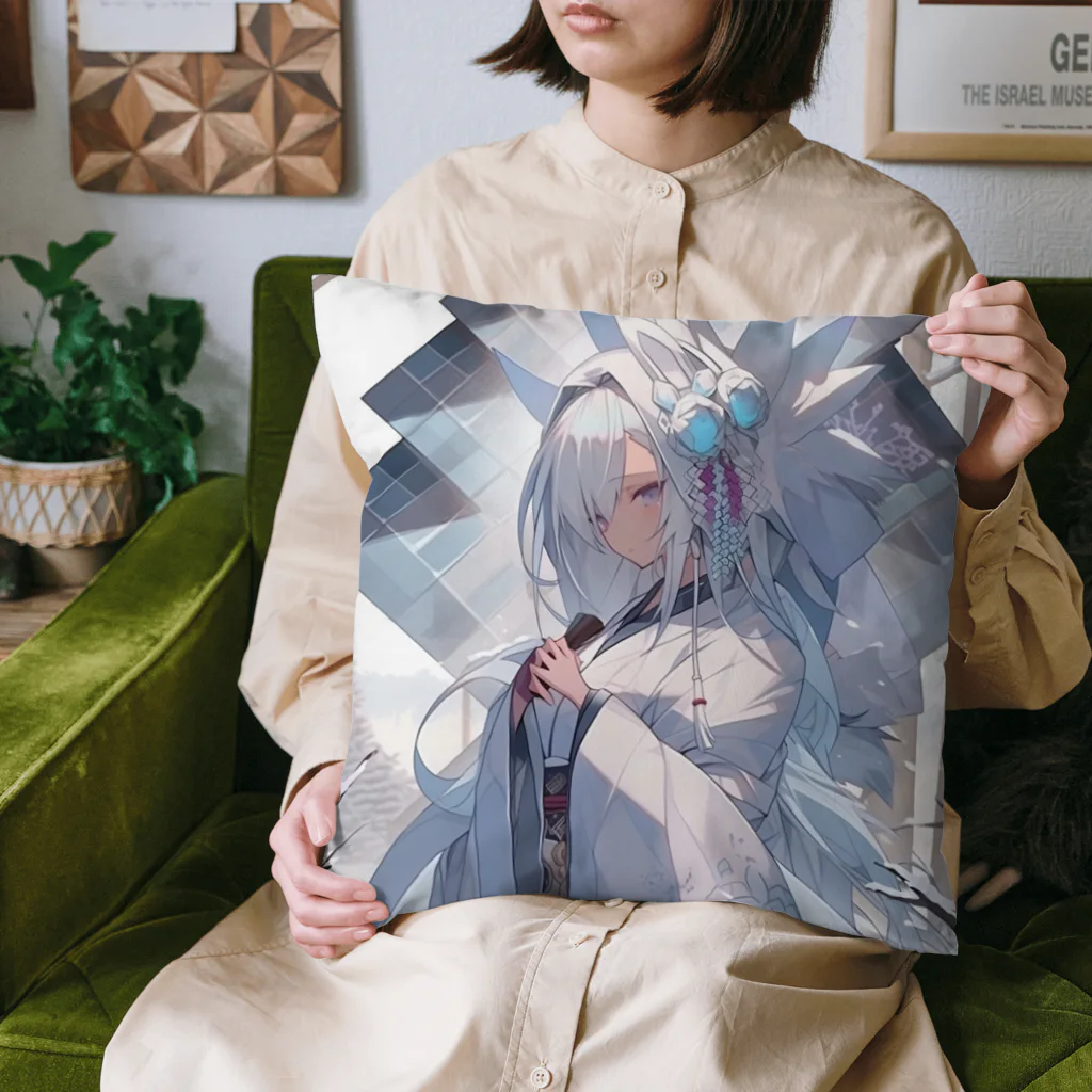 神話の守護者（Guardian of Myths）の雪花（Yuki） Cushion