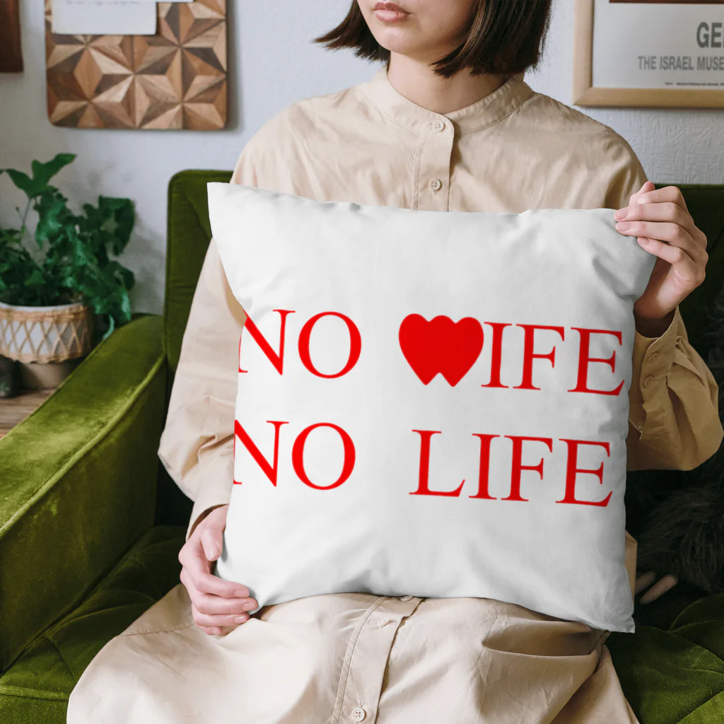 Keito Art StudioのNO WIFE, NO LIFE Cushion