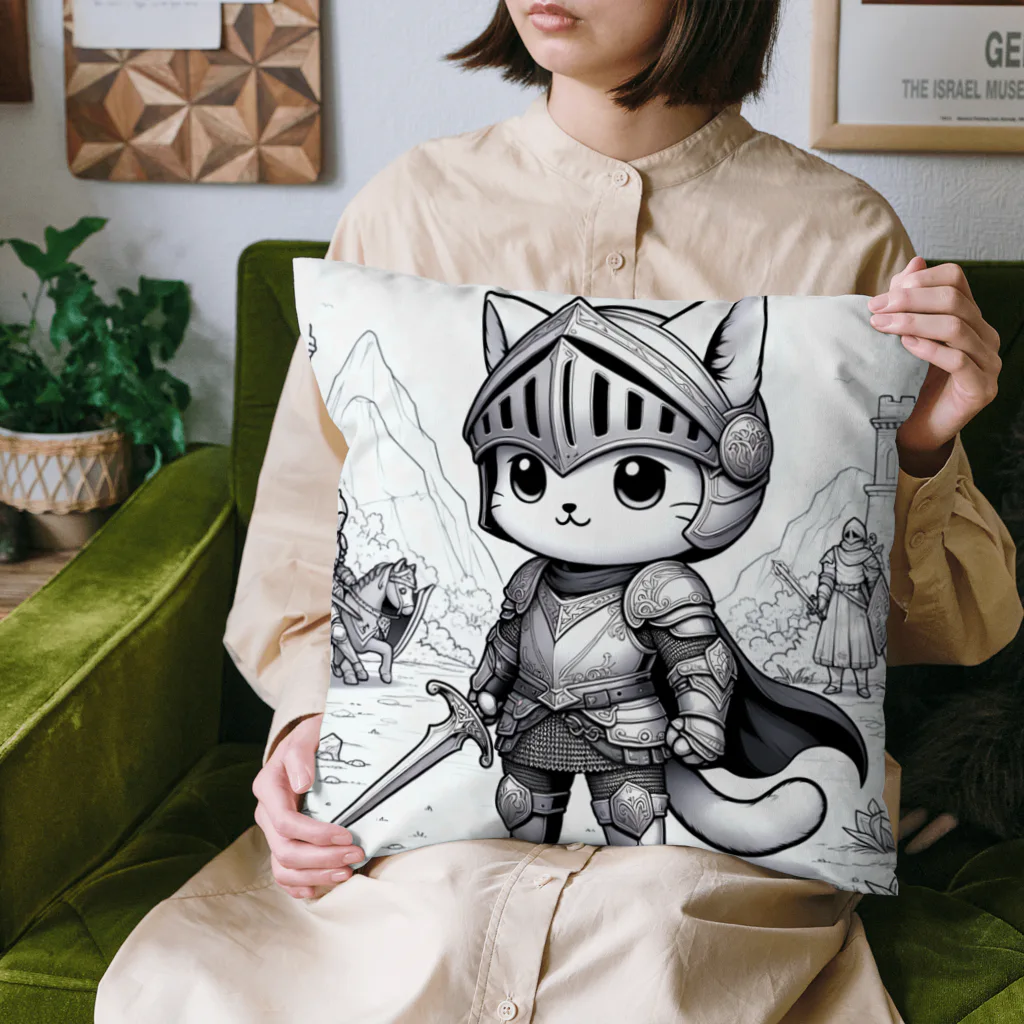 われらちきゅうかぞくのナイト キャッツ(Knight Cats) Cushion