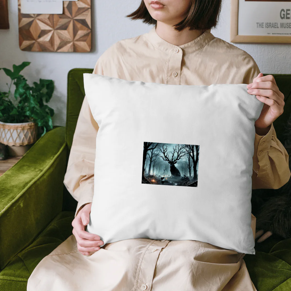 studio eizoの巨大な変な鹿？角が木⁉ Cushion