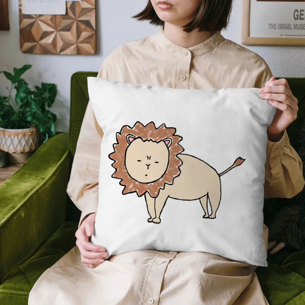 せつらデザイングッズのらいおーん Cushion