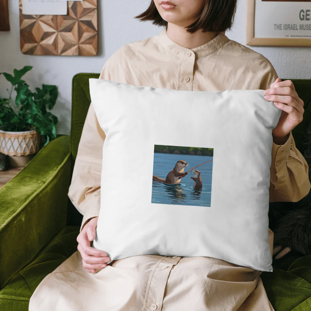 ganeshaのOtterpngで釣り体験 Cushion