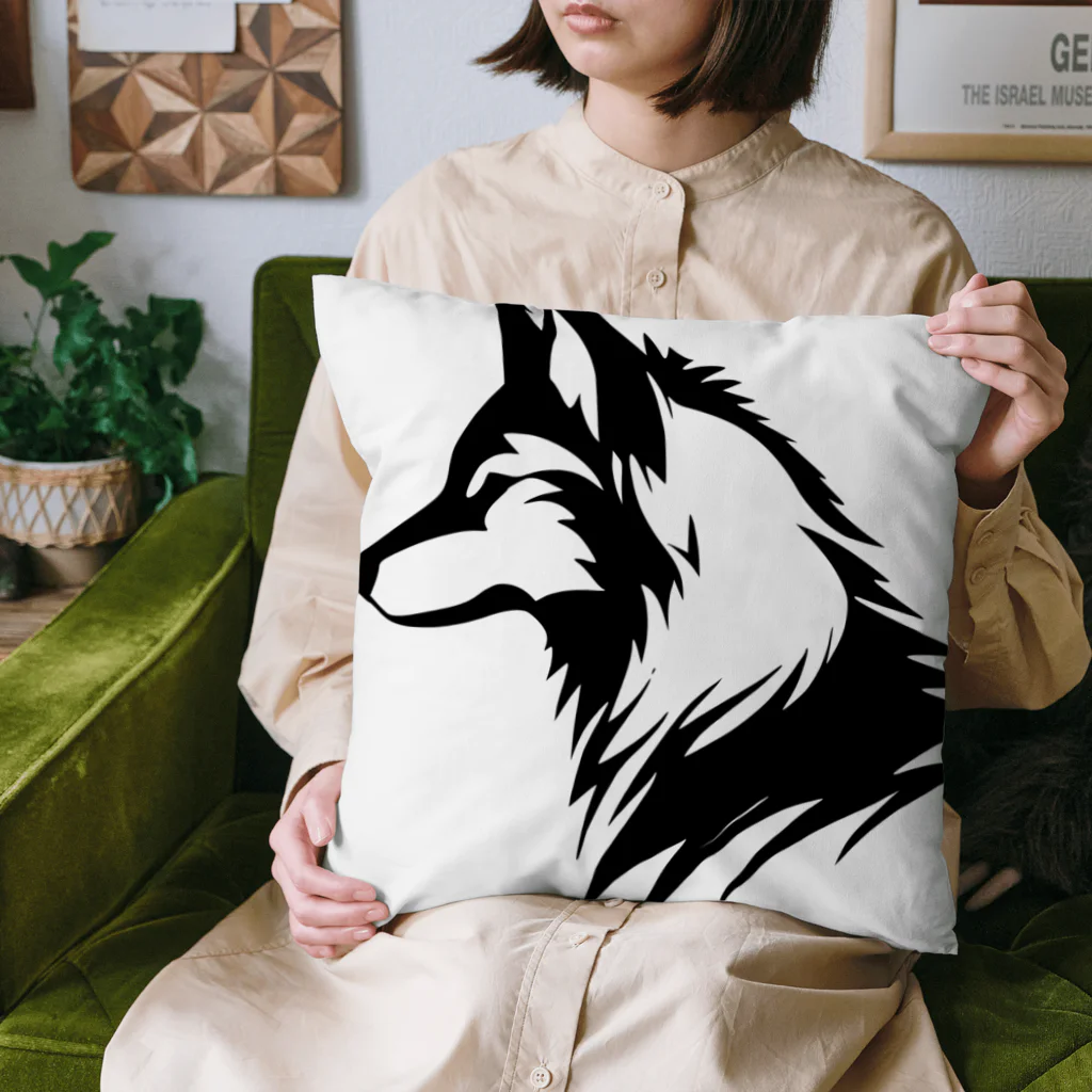 wolneko_keibaのウルフ（アイコン） Cushion