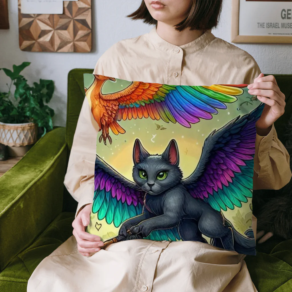 momonekokoの黒猫の魔法使い Cushion